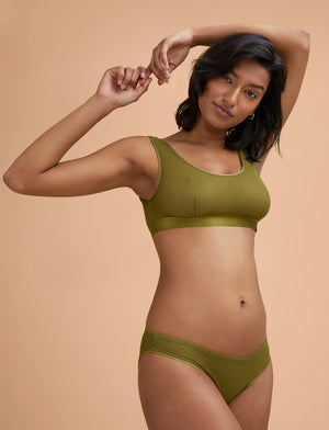 Modern Mesh Scoop Bralette - ThirdLove - Nylon/Spandex