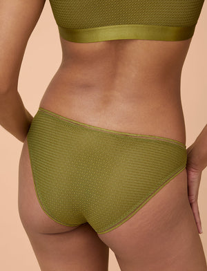 Modern Mesh Bikini - Palm Green - Nylon/Spandex - ThirdLove,modelD
