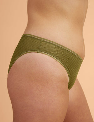 Modern Mesh Bikini - Palm Green - Nylon/Spandex - ThirdLove,modelUU