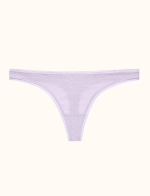 Modern Mesh Thong - Lavender - Nylon/Spandex - ThirdLove,modelVV