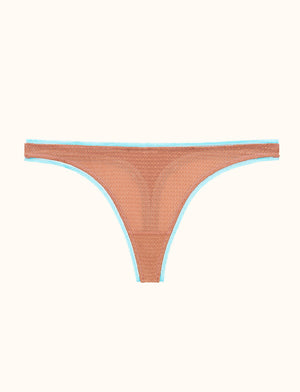 Modern Mesh Thong - Rose Gold - Nylon/Spandex - ThirdLove,modelQQ