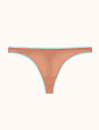 Modern Mesh Thong - Rose Gold - Nylon/Spandex - ThirdLove,modelQQ