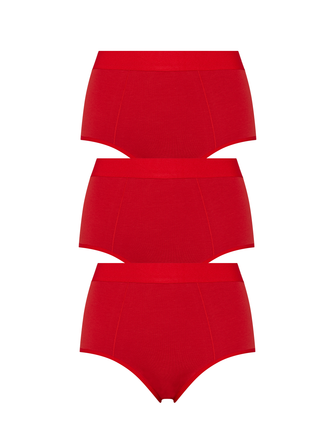 Kit Undergarments Organic Cotton Boy Brief in Scarlet, 95% organic cotton, 5% spandex