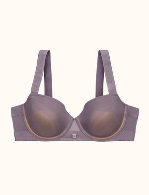 Ombre Mesh Demi Bra, Stormy Lilac - Thirdlove - Nylon/Spandex,modelAA