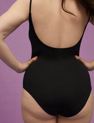 Organic Bodysuit - Black - Organic Cotton/Spandex -Thirdlove