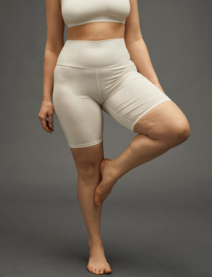 Organic Bike Short - Sea Salt - Organic Cotton/Spandex -Thirdlove