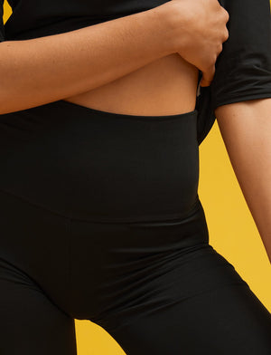 Organic Bike Short - Black - Organic Cotton/Spandex -Thirdlove