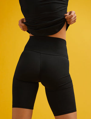 Organic Bike Short - Black - Organic Cotton/Spandex -Thirdlove