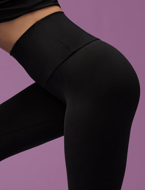 Organic Legging - Black - Organic Cotton/Spandex -Thirdlove