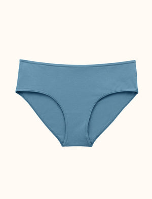 Organic Mid-Rise Bikini - Bluestone - Organic Cotton/Spandex - ThirdLove,modelKK