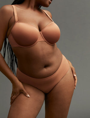 Organic Mid-Rise Bikini - Mocha - Organic Cotton/Spandex - ThirdLove,model9