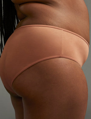 Organic Mid-Rise Bikini - Mocha - Organic Cotton/Spandex - ThirdLove,model9