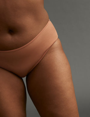 Organic Mid-Rise Bikini - Mocha - Organic Cotton/Spandex - ThirdLove,model9