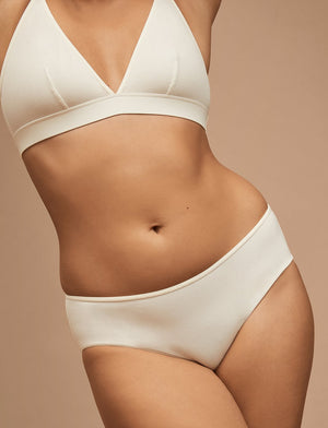 Organic Mid-Rise Bikini - Sea Salt - Organic Cotton/Spandex - ThirdLove,modelGG