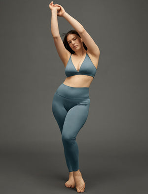 Organic Legging - Bluestone - Organic Cotton/Spandex -Thirdlove