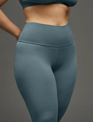 Organic Legging - Bluestone - Organic Cotton/Spandex -Thirdlove