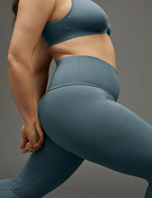 Organic Legging - Bluestone - Organic Cotton/Spandex -Thirdlove