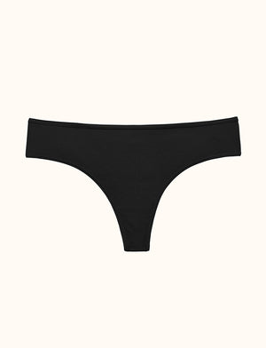 Organic Thong - Black - Organic Cotton/Spandex - ThirdLove,modelGG