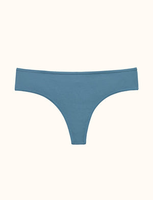Organic Thong - Bluestone - Organic Cotton/Spandex - ThirdLove,modelJJ