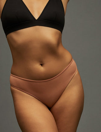 Organic Thong - Mocha - Organic Cotton/Spandex - ThirdLove,modelGG