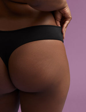 Organic Thong - Black - Organic Cotton/Spandex - ThirdLove,model9