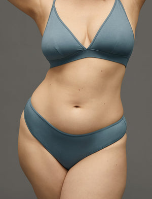 Organic Thong - Bluestone - Organic Cotton/Spandex - ThirdLove,model5