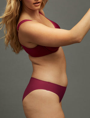 Comfort Stretch Bikini - Raspberry - Nylon/Spandex - ThirdLove,modelFF