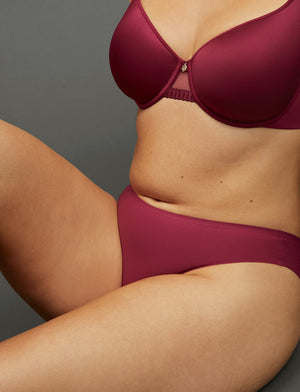 Comfort Stretch Bikini - Raspberry - Nylon/Spandex - ThirdLove,modelFF