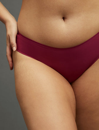 Comfort Stretch Thong - Raspberry - Nylon/Spandex - ThirdLove,modelFF