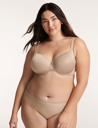 Comfort Stretch Bikini - Taupe - Microfiber - ThirdLove,modelH
