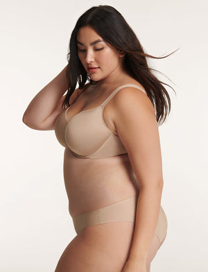 Comfort Stretch Bikini - Taupe - Microfiber - ThirdLove,modelH