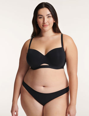 Pima Cotton Thong - Black - Cotton/Nylon/Spandex - ThirdLove,modelH