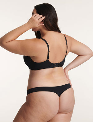 Pima Cotton Thong - Black - Cotton/Nylon/Spandex - ThirdLove,modelH