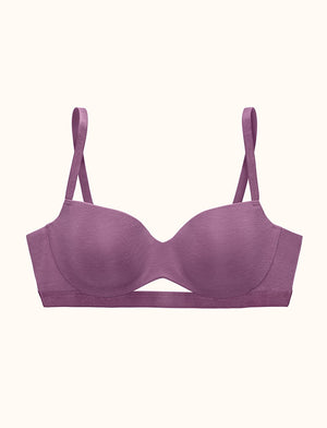 24/7™ Pima Cotton T-Shirt Bra, Violet - Thirdlove - Pima cotton/nylon/spandex,modelN