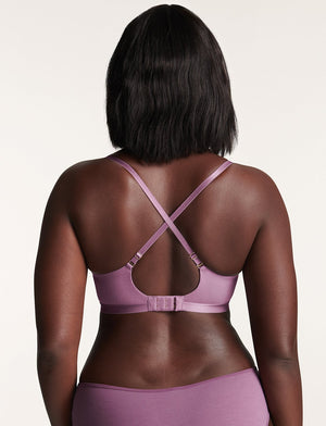 24/7™ Pima Cotton T-Shirt Bra, Violet - Thirdlove - Pima cotton/nylon/spandex,modelAA