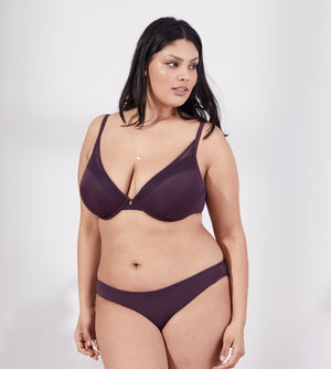 Geo Lace Plunge Bra
