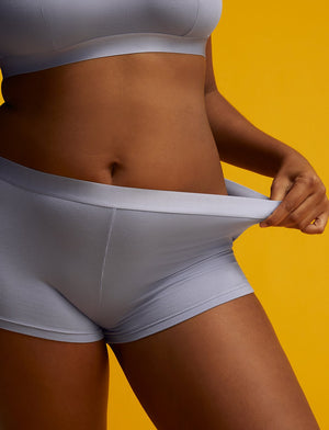 Wonder™ Rib Shortie - Iris - Viscose/Spandex - ThirdLove,modelEE