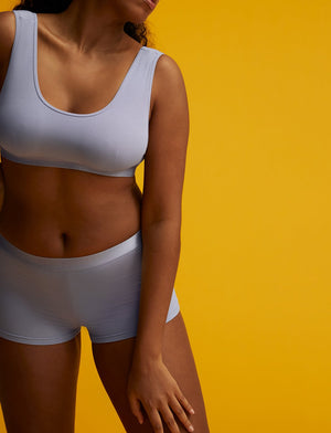 Wonder™ Rib Shortie - Iris - Viscose/Spandex - ThirdLove,modelEE