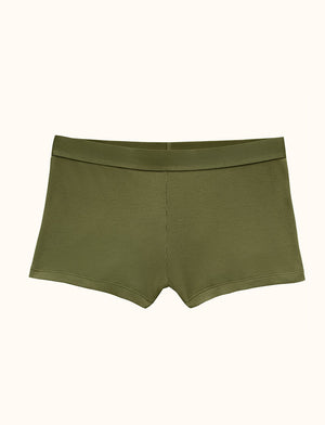 Wonder™ Rib Shortie - Olive - Viscose/Spandex - ThirdLove,modelD