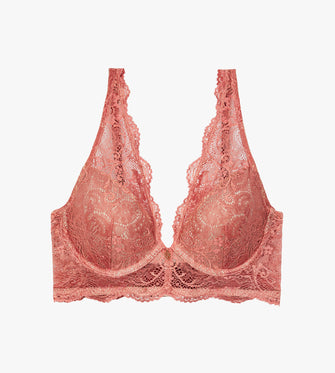 Longline Lace Plunge Bra