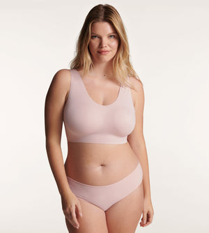 Smoothing Scoop Wireless Bra - Violet Ice - Nylon/Spandex -Thirdlove