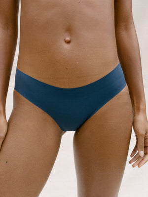 Kit Undergarments Seamless Brief in Midnight, 63% nylon, 37% spandex