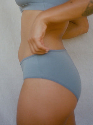 Kit Undergarments Organic Cotton Hipster in Dusk, 93% organic cotton, 7% elastane jersey