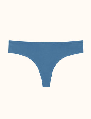 Comfort Stretch Thong - ThirdLove - Azure, Microfiber