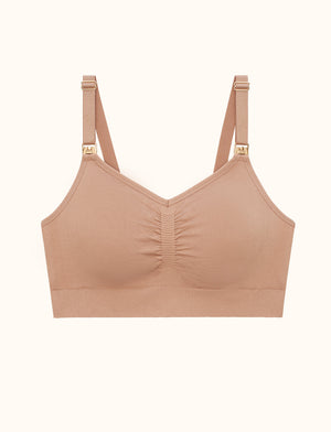 Form Seamless Nursing Bra - Taupe, Thirdlove - Nylon/Spandex