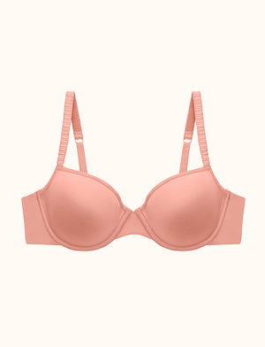 24/7® Classic T-Shirt Bra, Cameo - Thirdlove - Nylon/Spandex,modelD