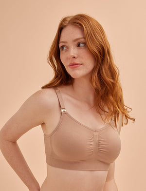 Form Seamless Nursing Bra - Taupe, Thirdlove - Nylon/Spandex