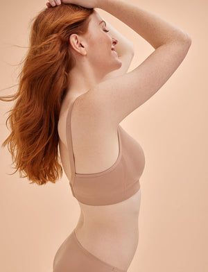 Form Seamless Nursing Bra - Taupe, Thirdlove - Nylon/Spandex