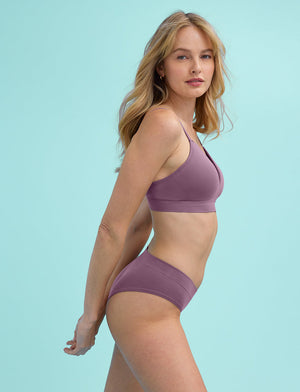 Form Seamless V-Neck Wireless Bra - Dusk - Nylon/Spandex -Thirdlove