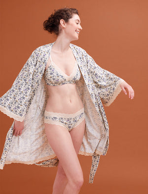 WonderKnit™ Robe - Bloom Sea Salt - Cotton/Modal/Spandex -Thirdlove